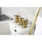 Kingston Brass ThreeHandle Bidet Faucet, Brushed Brass KB6327ZX - alternate 5